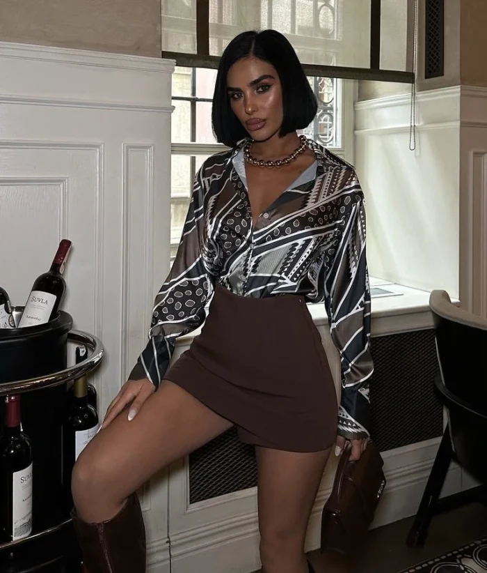 Desenli Saten Gömlek ile Tarzınızı Yansıtın! - Görsel 2