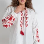 nakış işlemeli bohem bluz ön görünüm